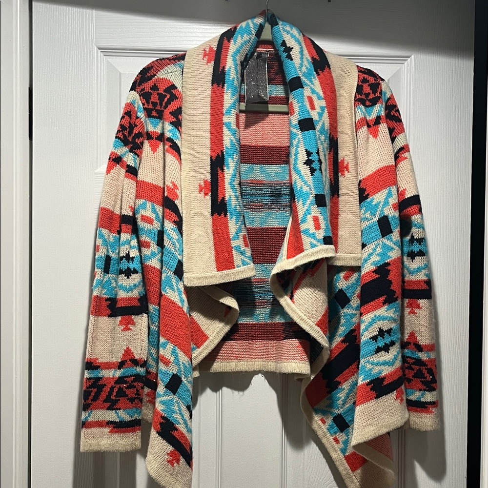 Moon Collection Southwestern Patterned Cardigan